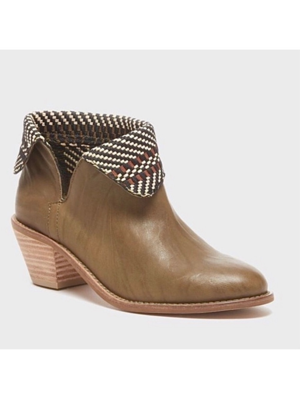 Kelsi Dagger Brooklyn Kayak Woven Plaid Cuff Bootie